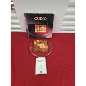 Vintage Quixo Wooden Board Game COMPLETE Gigamic 1995 Strategy Brown